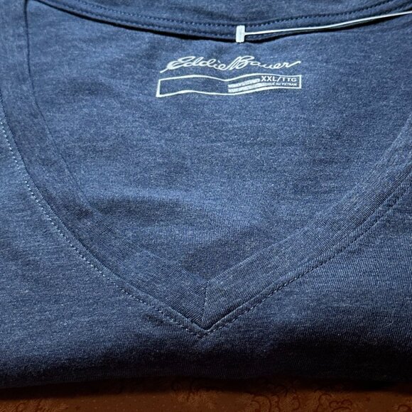 Women's Eddie Bauer Long-Sleeve V-Neck T-Shirt Size xxl NWOT - Picture 6 of 6